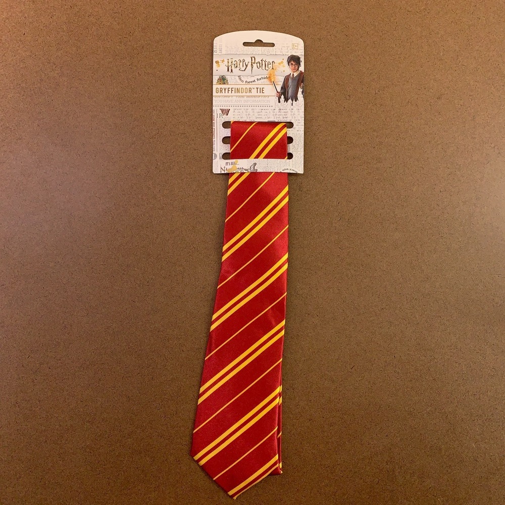 Harry Potter One Size Red Striped Gryffindor Costume Necktie NWT